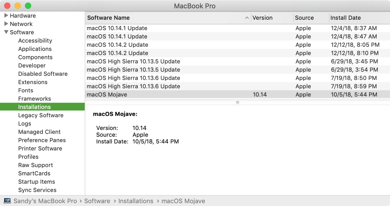 Updated software for mac